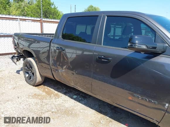 2024 Ram 1500 Big Horn with VIN 1C6SRFMT4RN143367, listed as a IAAI auction lot 43137425 with 43,246 mi miles and . Bid and sale history available at DreamBid. Image 6.