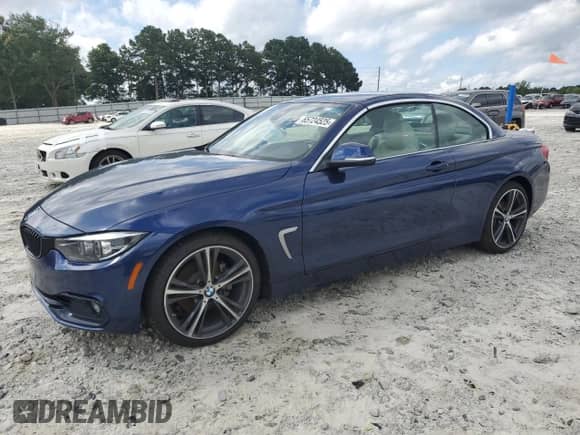 2020 BMW 4 Series 430i with VIN WBA4Z1C03L5P30403, listed as a Copart auction lot 65724525 with 46,117 mi miles and Salvage title. Bid and sale history available at DreamBid. Image 1.