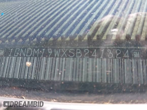 1995 Chevrolet Astro с VIN 1GNDM19WXSB241324, выставлен на аукционе IAAI как лот 42843277 с пробегом 163 178 миль миль и . История ставок и продаж доступна на DreamBid. Изображение 9.