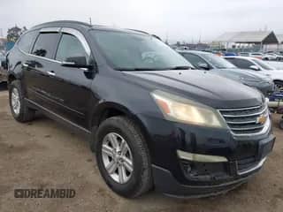 2014 Chevrolet Traverse LT z VIN 1GNKRHKD1EJ120251, wystawiony jako IAAI lot #42202573 z przebiegiem 160 958 mil mil oraz . Historia ofert i sprzedaży dostępna na DreamBid. Obrazek 1.