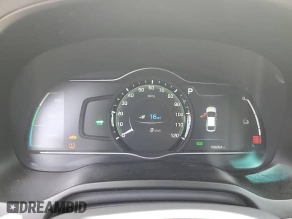 2019 Hyundai Ioniq Limited with VIN KMHC05LH3KU034985, listed as a Copart auction lot 53751755 with 108,264 mi miles and Salvage title. Bid and sale history available at DreamBid. Image 9.