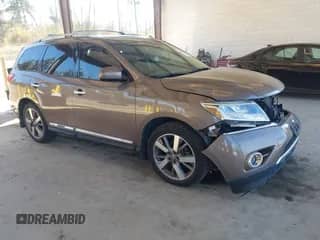 2013 Nissan Pathfinder SL with VIN 5N1AR2MM4DC680956, listed as a IAAI auction lot 43387516 with 106,763 mi miles and . Bid and sale history available at DreamBid. Image 1.