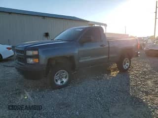 2014 Chevrolet Silverado 1500 Work Truck z VIN 1GCNKPEHXEZ147016, wystawiony jako Copart lot #82978754 z przebiegiem 211 084 mil mil oraz Szkoda całkowita • Salvage title. Historia ofert i sprzedaży dostępna na DreamBid. Obrazek 1.