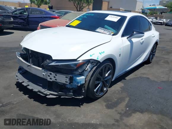 2022 Lexus IS 350 F Sport with VIN JTHGZ1B27N5054378, listed as a IAAI auction lot 42652506 with 26,977 mi miles and . Bid and sale history available at DreamBid. Image 19.