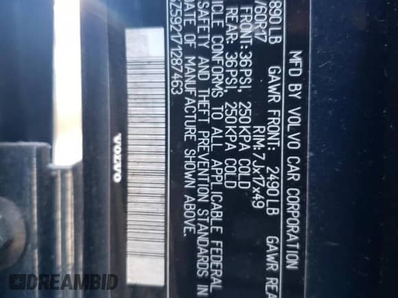 2007 Volvo XC70 с VIN YV4SZ592171287463, выставлен на аукционе Copart как лот 81715855 с пробегом 148 586 миль миль и Списание • Salvage title. История ставок и продаж доступна на DreamBid. Изображение 13.