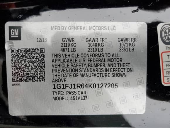 2019 Chevrolet Camaro ZL1 с VIN 1G1FJ1R64K0127205, выставлен на аукционе Copart как лот 69516635 с пробегом 14 756 миль миль и Списание • Salvage title. История ставок и продаж доступна на DreamBid. Изображение 12.