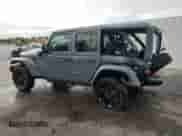 2025 Jeep Wrangler Sahara with VIN 1C4RJXP67SW600277, listed as a Copart auction lot 80646555 with 5,389 mi miles and Clean title. Bid and sale history available at DreamBid. Image 2.