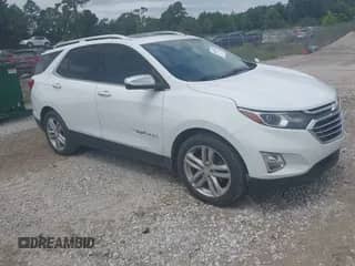 2018 Chevrolet Equinox Premier with VIN 2GNAXNEXXJ6338654, listed as a IAAI auction lot 43047391 with 97,169 mi miles and . Bid and sale history available at DreamBid. Image 1.