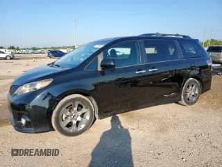 2014 Toyota Sienna SE with VIN 5TDXK3DC1ES454342, listed as a Copart auction lot 71318245 with 115,365 mi miles and Salvage title. Bid and sale history available at DreamBid. Image 1.