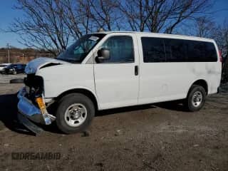 2018 Chevrolet Express Passenger LT с VIN 1GAZGMFP4J1225475, выставлен на аукционе Copart как лот 83759384 с пробегом 74 880 миль миль и Списание • Salvage title. История ставок и продаж доступна на DreamBid. Изображение 1.