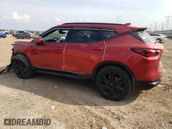 2021 Chevrolet Blazer RS z VIN 3GNKBKRS6MS583747, wystawiony jako Copart lot #67102225 z przebiegiem 19 454 mil mil oraz Szkoda całkowita • Salvage title. Historia ofert i sprzedaży dostępna na DreamBid. Obrazek 2.