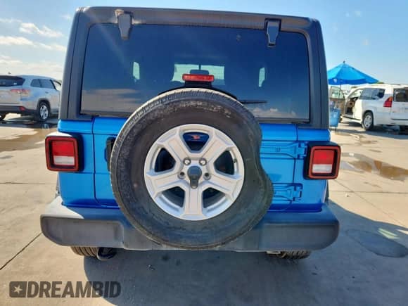 2021 Jeep Wrangler Sport S с VIN 1C4GJXAN0MW790739, выставлен на аукционе Copart как лот 81257425 с пробегом Не указан миль и Списание • Salvage title. История ставок и продаж доступна на DreamBid. Изображение 6.