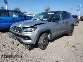 2022 Jeep Compass Limited with VIN 3C4NJDCB8NT200819, listed as a Copart auction lot 80911115 with 36,251 mi miles and Salvage title. Bid and sale history available at DreamBid. Image 1.