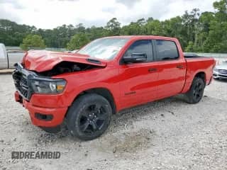 2024 Ram 1500 Big Horn с VIN 1C6SRFFT7RN108383, выставлен на аукционе Copart как лот 59811155 с пробегом 13 137 миль миль и Чистый • Clean title. История ставок и продаж доступна на DreamBid. Изображение 1.