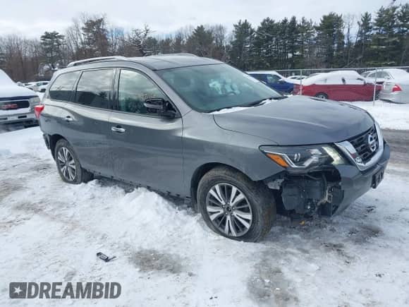 2017 Nissan Pathfinder SV with VIN 5N1DR2MM8HC690330, listed as a IAAI auction lot 41493095 with 105,283 mi miles and . Bid and sale history available at DreamBid. Image 1.