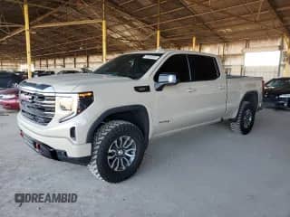 2022 GMC Sierra 1500 AT4 with VIN 1GTUUEET6NZ577916, listed as a Copart auction lot 66405905 with 31,748 mi miles and Clean title. Bid and sale history available at DreamBid. Image 1.
