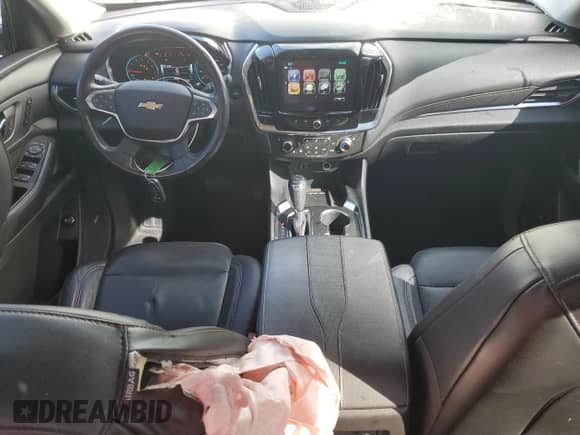 2018 Chevrolet Traverse Premier with VIN 1GNERKKW6JJ156068, listed as a Copart auction lot 81706905 with 148,091 mi miles and Salvage title. Bid and sale history available at DreamBid. Image 8.