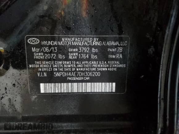 2013 Hyundai Elantra GLS с VIN 5NPDH4AE7DH306200, выставлен на аукционе Copart как лот 82577205 с пробегом 274 651 миль миль и Чистый • Clean title. История ставок и продаж доступна на DreamBid. Изображение 12.