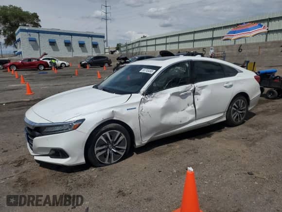 2021 Honda Accord EX-L with VIN 1HGCV3F51MA015255, listed as a Copart auction lot 65793495 with 66,044 mi miles and Salvage title. Bid and sale history available at DreamBid. Image 1.