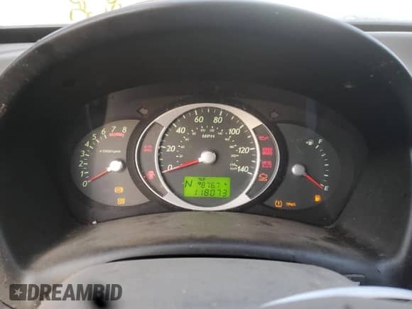 2009 Hyundai Tucson SE with VIN KM8JN12D89U999402, listed as a Copart auction lot 80988234 with 118,073 mi miles and Salvage title. Bid and sale history available at DreamBid. Image 9.