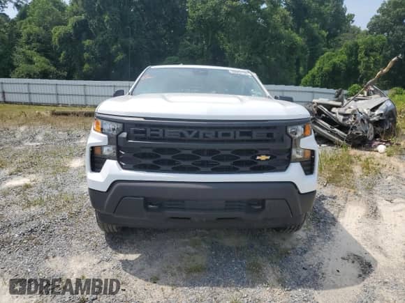 2023 Chevrolet Silverado 1500 Work Truck with VIN 1GCPDAEK3PZ217695, listed as a Copart auction lot 59963135 with Not provided miles and Salvage title. Bid and sale history available at DreamBid. Image 5.