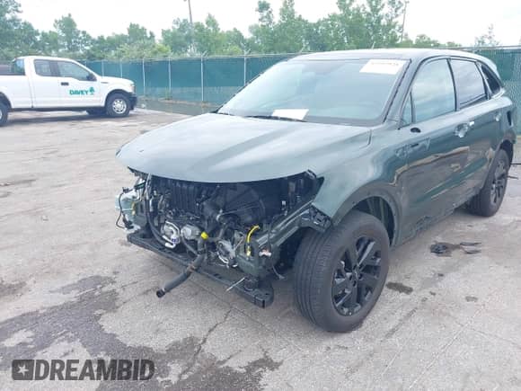 2023 Kia Sorento X-Line S with VIN 5XYRLDLC2PG227531, listed as a IAAI auction lot 42592928 with 14,506 mi miles and . Bid and sale history available at DreamBid. Image 6.