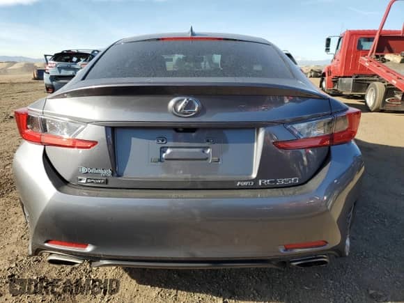2017 Lexus RC 350 with VIN JTHSE5BC6H5007711, listed as a Copart auction lot 85346184 with 34,108 mi miles and Salvage title. Bid and sale history available at DreamBid. Image 6.
