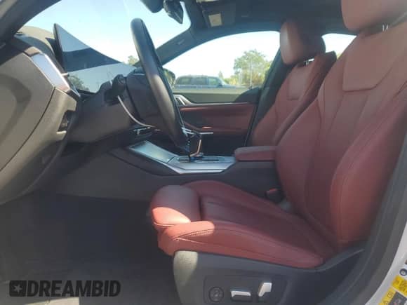 2022 BMW i4 eDrive40 with VIN WBY73AW01NFM83830, listed as a Copart auction lot 67808055 with 19,938 mi miles and Salvage title. Bid and sale history available at DreamBid. Image 7.