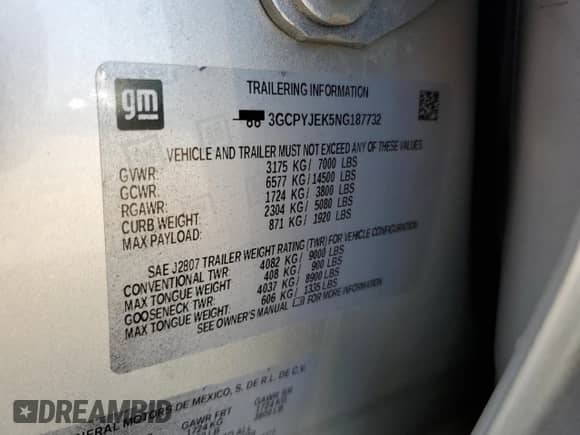 2022 Chevrolet Silverado 1500 LT with VIN 3GCPYJEK5NG187732, listed as a Copart auction lot 64291225 with 56,096 mi miles and Salvage title. Bid and sale history available at DreamBid. Image 13.
