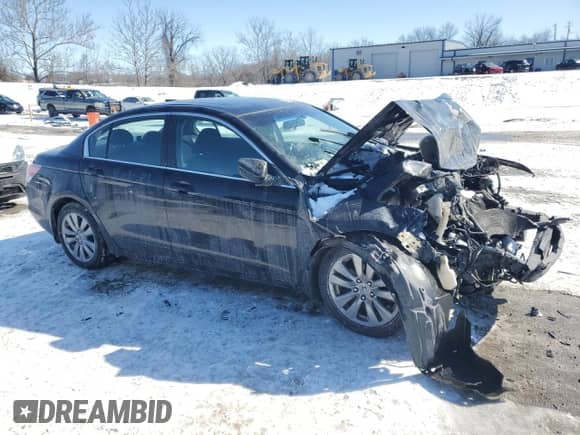 2012 Honda Accord EX with VIN 1HGCP2F70CA232266, listed as a Copart auction lot 46321235 with Not provided miles and Salvage title. Bid and sale history available at DreamBid. Image 4.