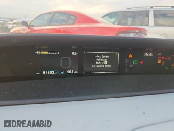 2020 Toyota Prius LE with VIN JTDL9RFU9L3021806, listed as a Copart auction lot 71280875 with 54,692 mi miles and Salvage title. Bid and sale history available at DreamBid. Image 9.