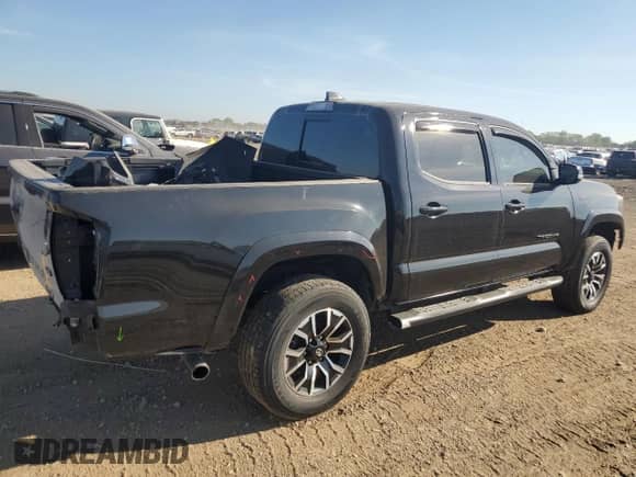 2020 Toyota Tacoma SR with VIN 3TMCZ5AN2LM367400, listed as a Copart auction lot 80845875 with 54,026 mi miles and Salvage title. Bid and sale history available at DreamBid. Image 3.