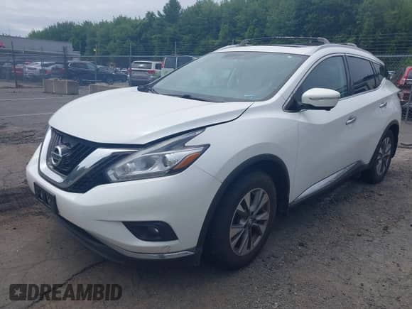 2015 Nissan Murano Platinum with VIN 5N1AZ2MH3FN263905, listed as a IAAI auction lot 42623217 with 192,726 mi miles and . Bid and sale history available at DreamBid. Image 2.
