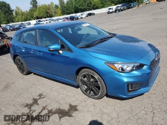 2019 Subaru Impreza Special Sports with VIN 4S3GTAJ65K3710771, listed as a Copart auction lot 70683855 with 76,750 mi miles and Salvage title. Bid and sale history available at DreamBid. Image 4.