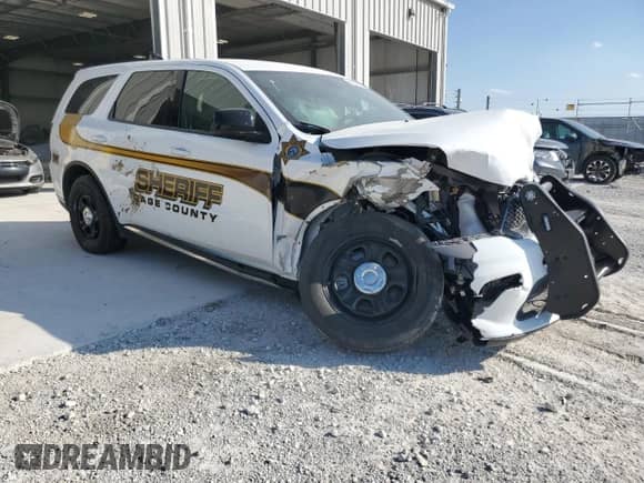 2024 Dodge Durango Pursuit with VIN 1C4SDJFT8RC198181, listed as a Copart auction lot 84646495 with 5,926 mi miles and Salvage title. Bid and sale history available at DreamBid. Image 4.