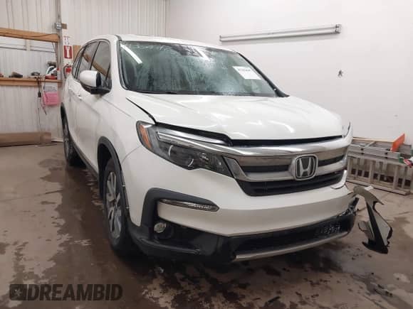 2019 Honda Pilot EX-L с VIN 5FNYF6H42KB016216, выставлен на аукционе IAAI как лот 41362647 с пробегом 56 592 миль миль и . История ставок и продаж доступна на DreamBid. Изображение 1.