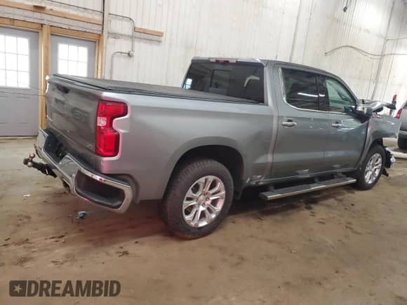 2023 Chevrolet Silverado 1500 LTZ with VIN 2GCUDGED1P1155603, listed as a Copart auction lot 71044085 with Not provided miles and Salvage title. Bid and sale history available at DreamBid. Image 3.