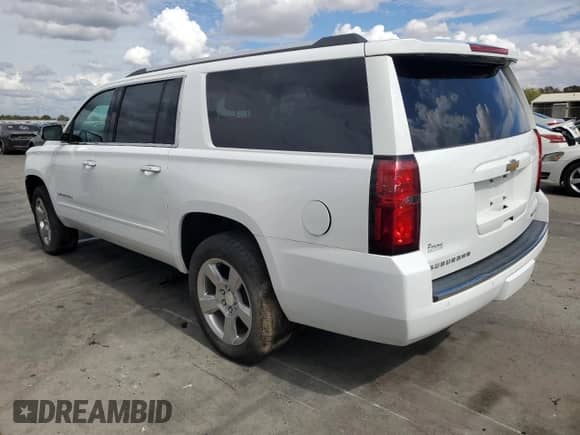 2019 Chevrolet Suburban Premier с VIN 1GNSKJKCXKR149313, выставлен на аукционе Copart как лот 84795425 с пробегом 18 526 миль миль и На запчасти • Non repairable. История ставок и продаж доступна на DreamBid. Изображение 2.