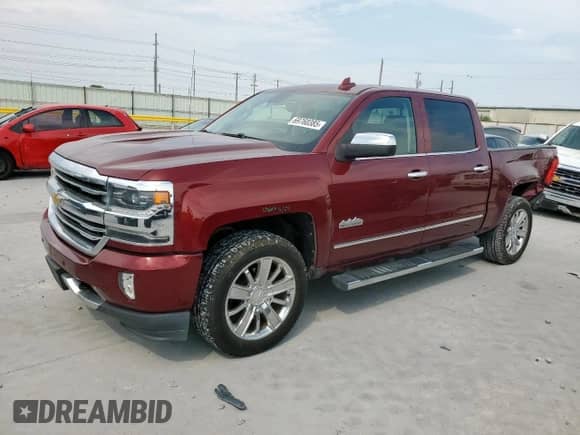 2016 Chevrolet Silverado 1500 High Country with VIN 3GCUKTEC6GG227053, listed as a Copart auction lot 69760385 with 147,263 mi miles and Salvage title. Bid and sale history available at DreamBid. Image 1.