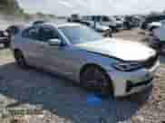 2021 BMW 5 Series 530i with VIN WBA53BH06MCF23153, listed as a Copart auction lot 80670505 with 41,899 mi miles and Salvage title. Bid and sale history available at DreamBid. Image 4.