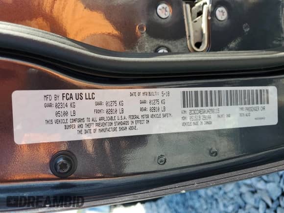 2018 Chrysler 300 Limited with VIN 2C3CCAEG0JH298115, listed as a Copart auction lot 89817065 with 32,999 mi miles and Salvage title. Bid and sale history available at DreamBid. Image 13.