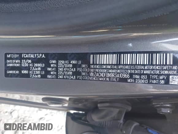 2024 Dodge Hornet GT Plus с VIN ZACNDFBN9R3A10966, выставлен на аукционе IAAI как лот 42064067 с пробегом 12 202 миль миль и . История ставок и продаж доступна на DreamBid. Изображение 9.