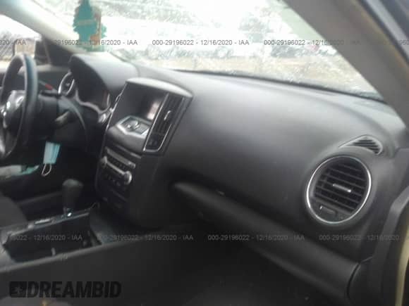 2014 Nissan Maxima S z VIN 1N4AA5AP5EC493938, wystawiony jako IAAI lot #29196022 z przebiegiem Nie podano mil oraz . Historia ofert i sprzedaży dostępna na DreamBid. Obrazek 5.