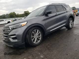 2021 Ford Explorer Limited z VIN 1FMSK7FH7MGC17014, wystawiony jako Copart lot #81700125 z przebiegiem 48 860 mil mil oraz Szkoda całkowita • Salvage title. Historia ofert i sprzedaży dostępna na DreamBid. Obrazek 1.