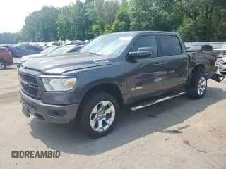 2024 Ram 1500 Big Horn with VIN 1C6RRFFGXRN177957, listed as a Copart auction lot 59844125 with 17,465 mi miles and Salvage title. Bid and sale history available at DreamBid. Image 1.
