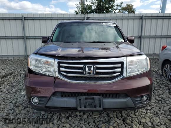 2014 Honda Pilot EX-L with VIN 5FNYF4H75EB038956, listed as a Copart auction lot 72244084 with 107,569 mi miles and Salvage title. Bid and sale history available at DreamBid. Image 5.