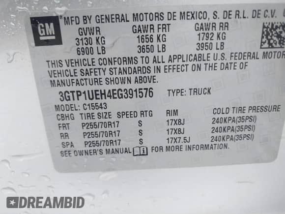 2014 GMC Sierra 1500 SLE с VIN 3GTP1UEH4EG391576, выставлен на аукционе IAAI как лот 42482100 с пробегом 233 710 миль миль и . История ставок и продаж доступна на DreamBid. Изображение 9.