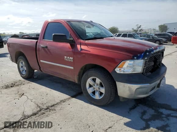 2013 Ram 1500 Tradesman with VIN 3C6JR6AP5DG505887, listed as a Copart auction lot 57389724 with 169,083 mi miles and Salvage title. Bid and sale history available at DreamBid. Image 4.