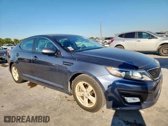 2015 Kia Optima LX with VIN KNAGM4A70F5594328, listed as a Copart auction lot 82379045 with 90,021 mi miles and Salvage title. Bid and sale history available at DreamBid. Image 4.
