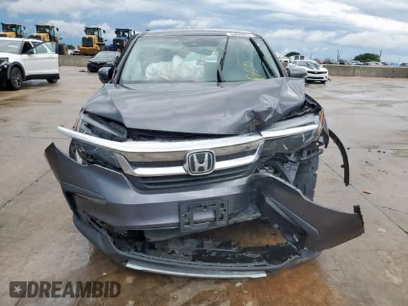 2022 Honda Pilot EX-L with VIN 5FNYF5H54NB011235, listed as a Copart auction lot 55689015 with 90,078 mi miles and Salvage title. Bid and sale history available at DreamBid. Image 5.